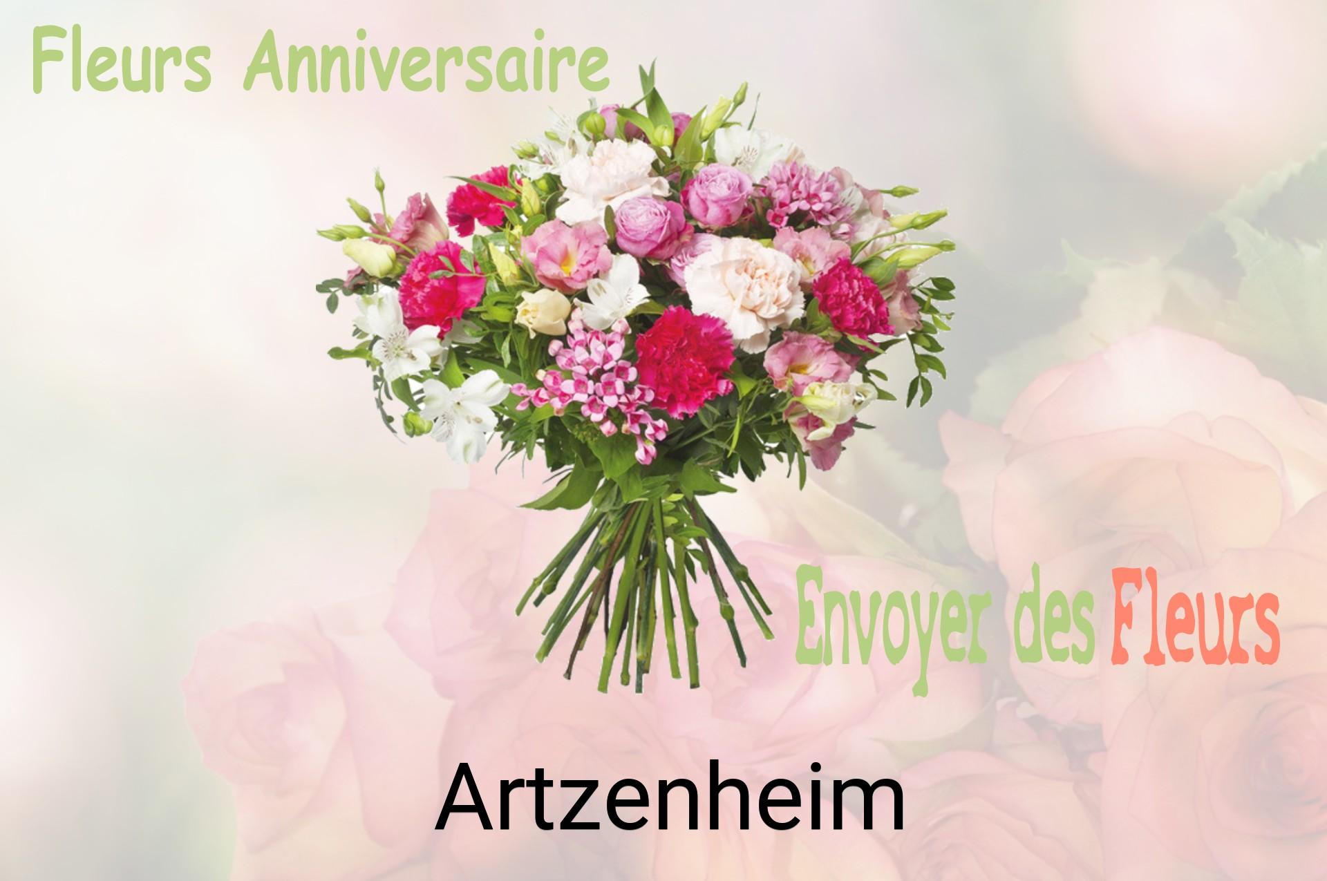 Bouquet de fleurs d’anniversaire livré à Artzenheim