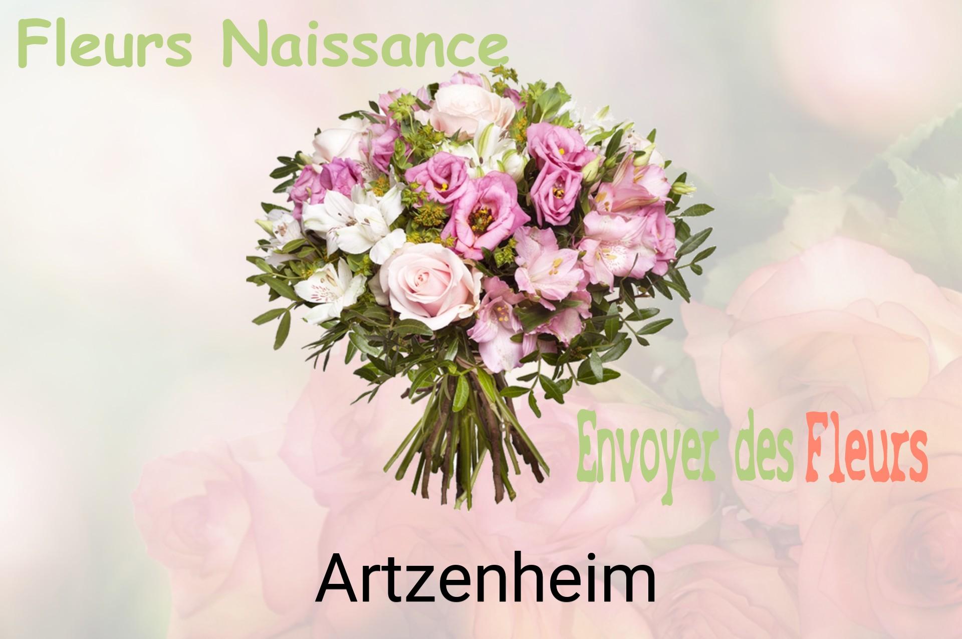 Bouquet de fleurs de naissance livré à Artzenheim